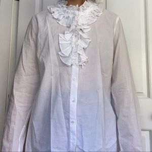 J Crew White Blouse